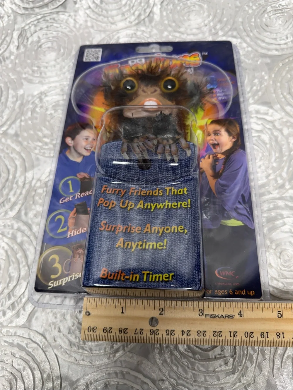 Brown Furry Prankster Plush with Built-In Timer